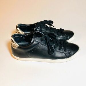 Banana Republic Black Leather Sneaker